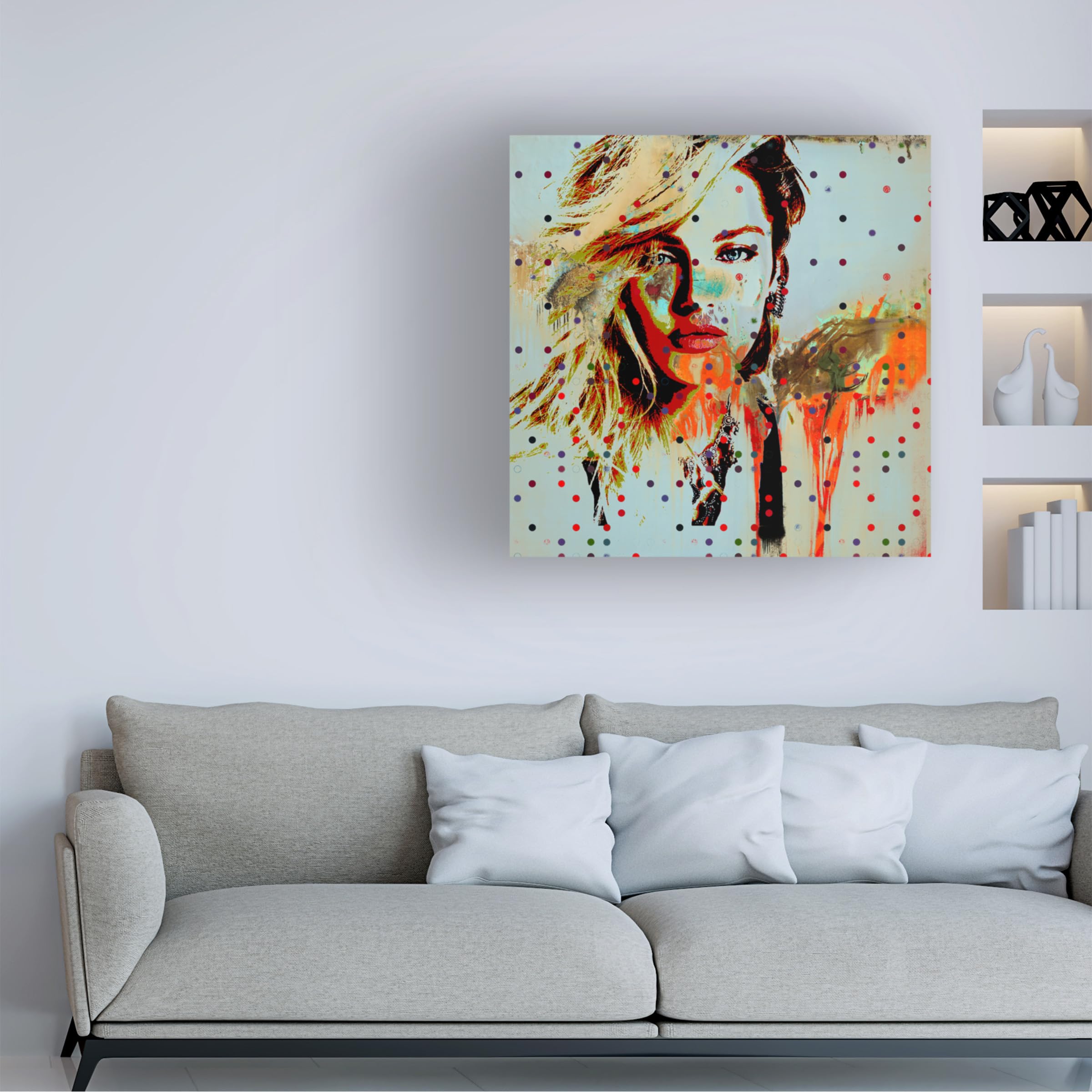 Trademark Fine Art 'Vogue' Canvas Wall Art Print by Samin Chase - Modern Home Decor for Living Room, Bedroom & Office