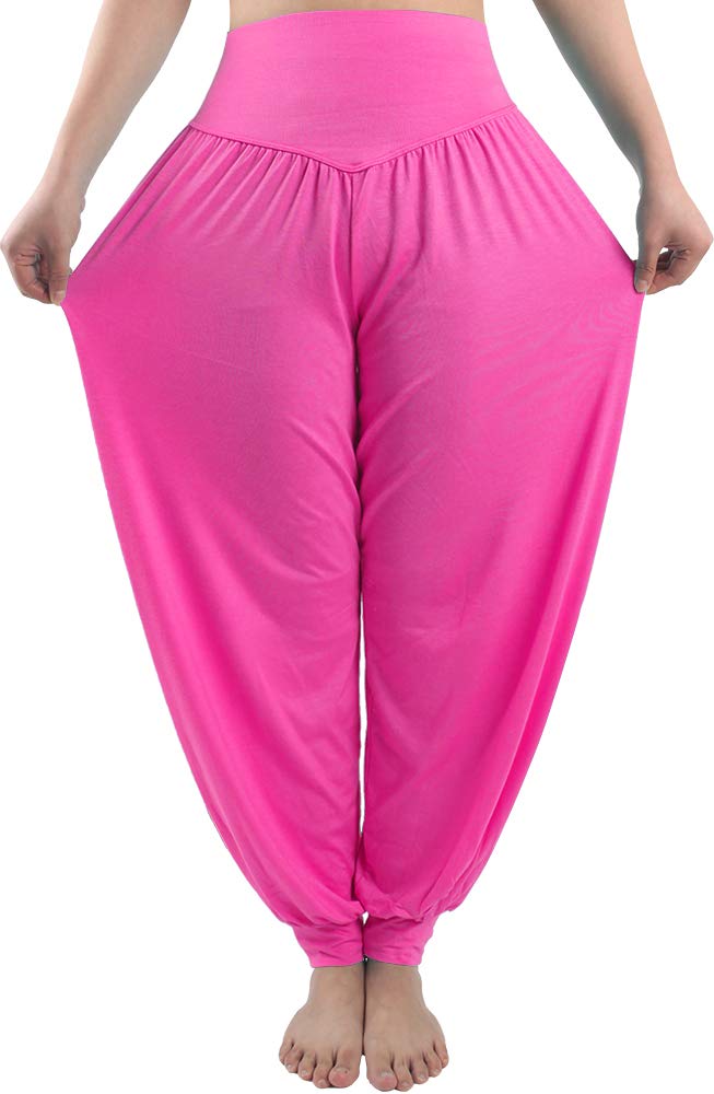 FitGlam Women's Plus Size Harem Pants - Flowy Lounge Yoga Pants, Baggy Joggers for Dance & Comfort - Perfect for Yoga, Meditation, Home Wear & Casual Outfits