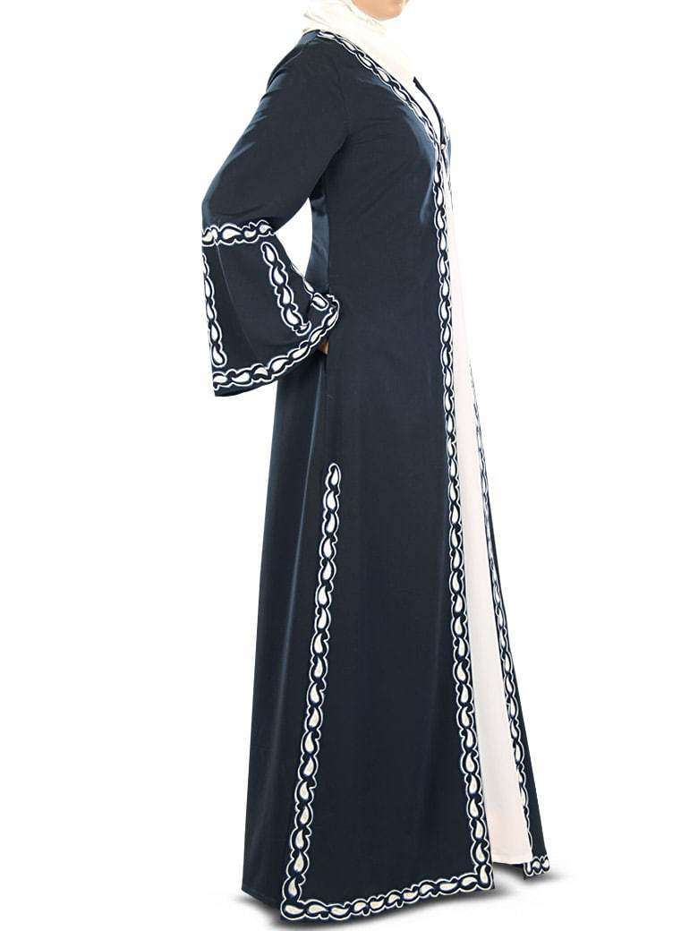 Hakimah Elegant Muslim Abaya Dress for Women - Modest Islamic Prayer Gown - Perfect for Mosque, Eid, and Special Occasions