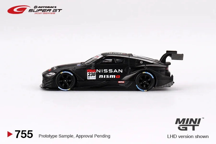 MINI GT 1:64 Scale Nissan Z GT500 #230 2021 NISMO Super GT Series Diecast Model Car - Collectible Racing Toy for Display & Play