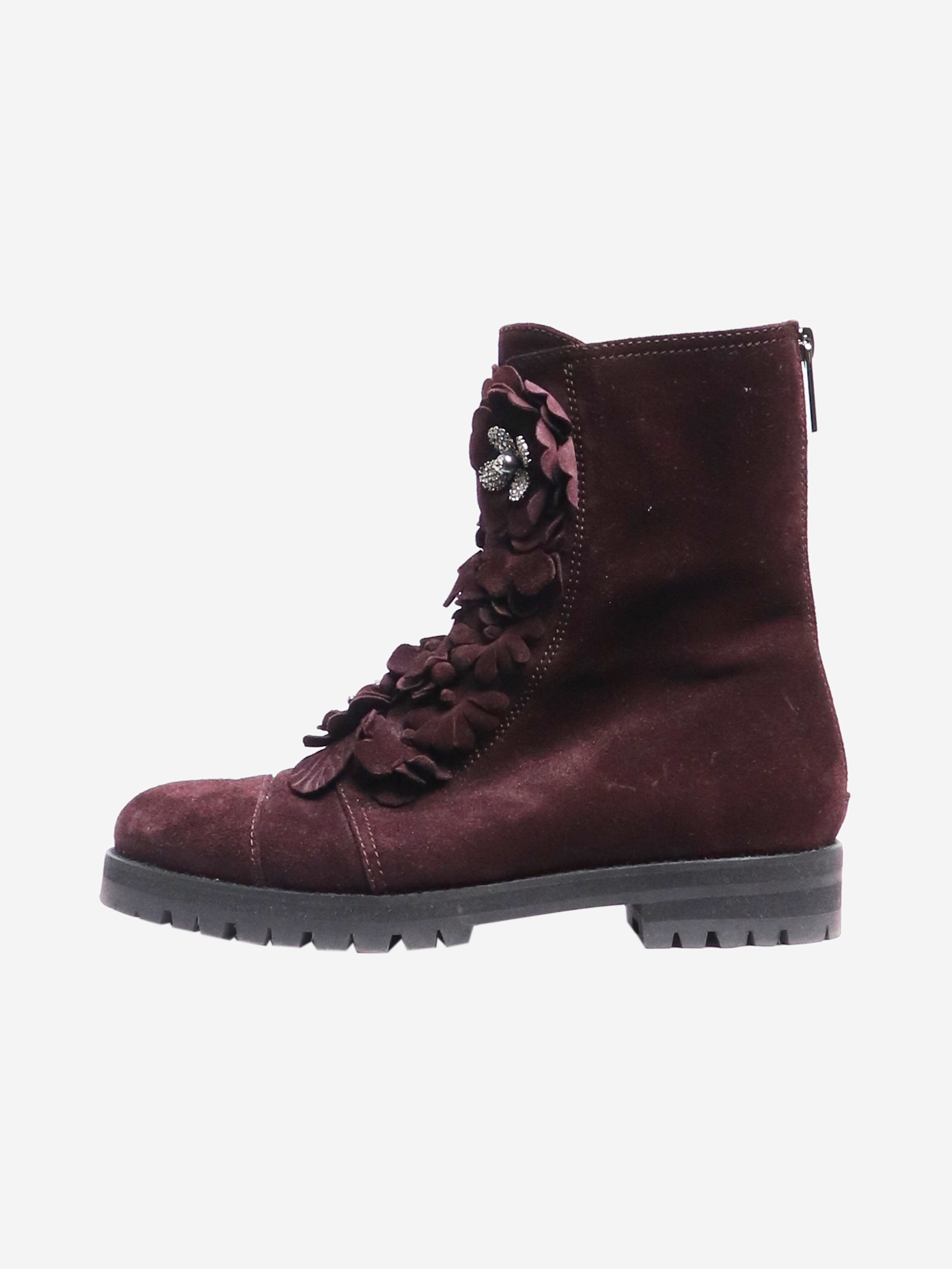 Brown Brighton Ankle Boots Women's Size EU 39.5 (US 9) - Comfortable & Stylish for Fall/Winter Fashion, Office Wear & Casual Outings
