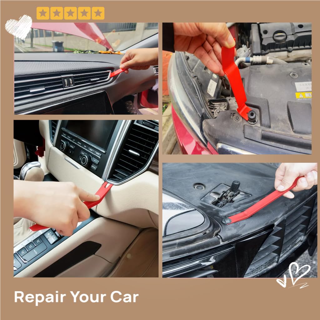 24PCS Car Repair Tool Kit - Essential Automotive Maintenance Tools for DIY Repairs & Emergency Fixes - Perfect for Mechanics, Car Enthusiasts & Home Garage Use