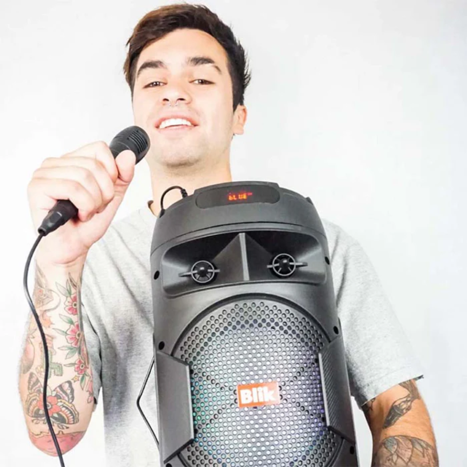 Blik Screamer3 Portable Karaoke Speaker - High-Quality Sound for Parties & Outdoor Fun - Perfect for Home, Travel & Camping Entertainment