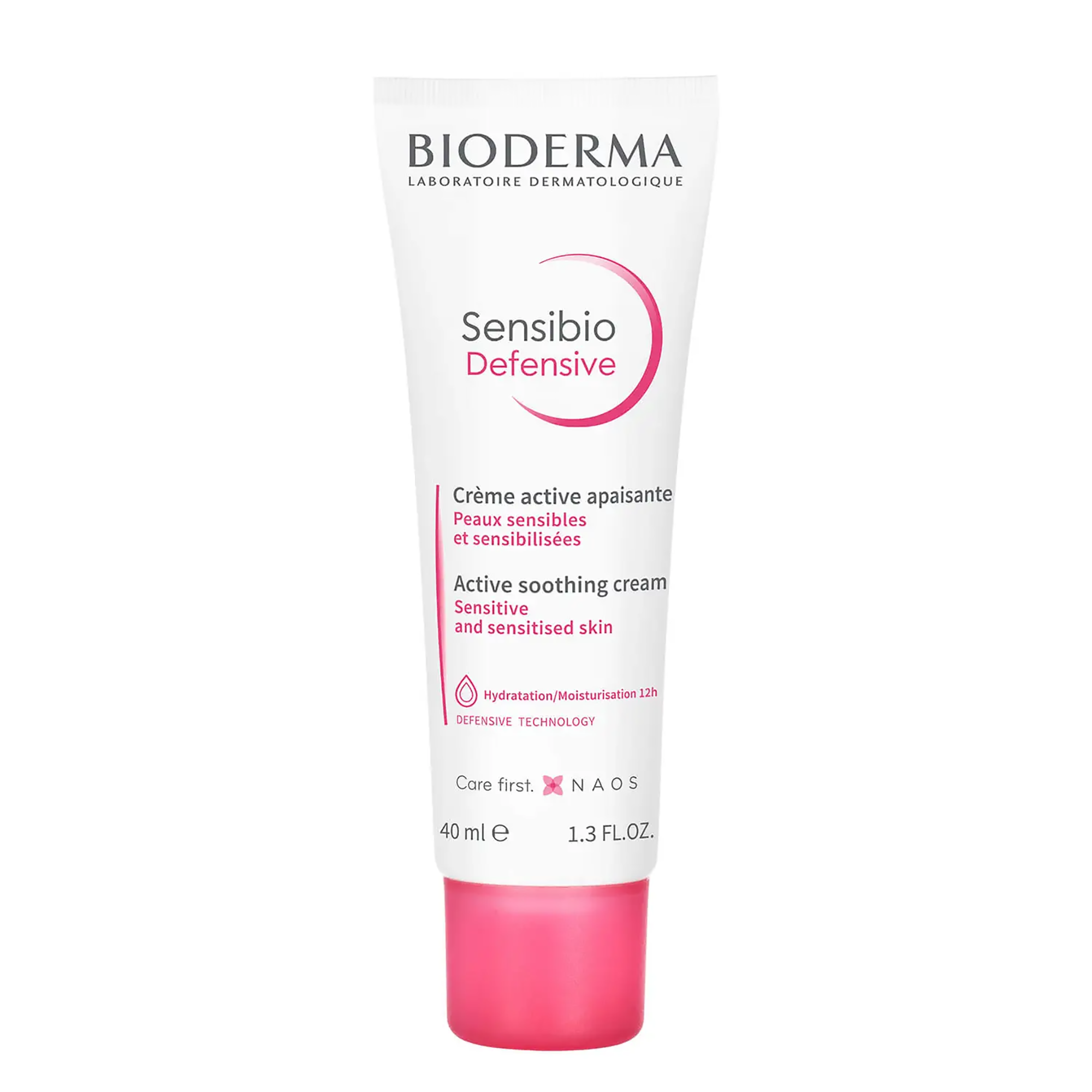 Bioderma Sensibio Defensive Cream 1.3 fl oz - Soothing Moisturizer for Sensitive Skin | Daily Face Care & Redness Relief