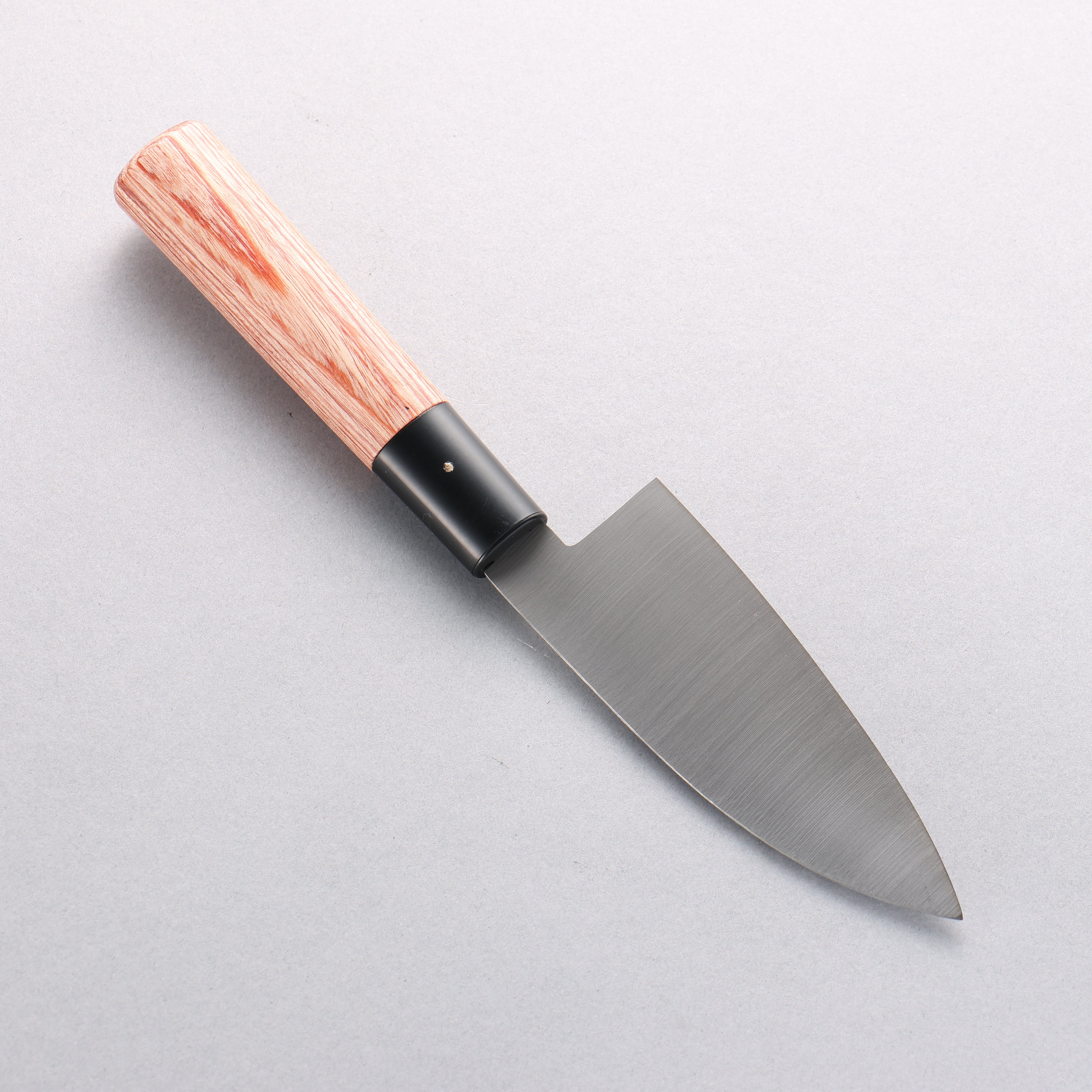 Kanetsune DSR 1K6 Hammered Deba Knife 105mm - Japanese Kitchen Knife with Red Pakka Wood Handle - Perfect for Sushi, Fish Filleting & Asian Cuisine
