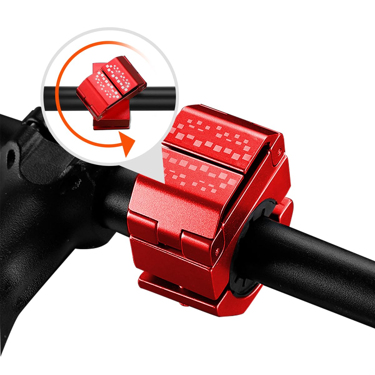 360° Rotating Aluminum Bike Phone Mount - Universal Handlebar Holder for 4.5-7 Inch Smartphones | Perfect for Motorcycles, Scooters & Bicycles | Secure Your Phone While Cycling, Commuting or Outdoor Adventures