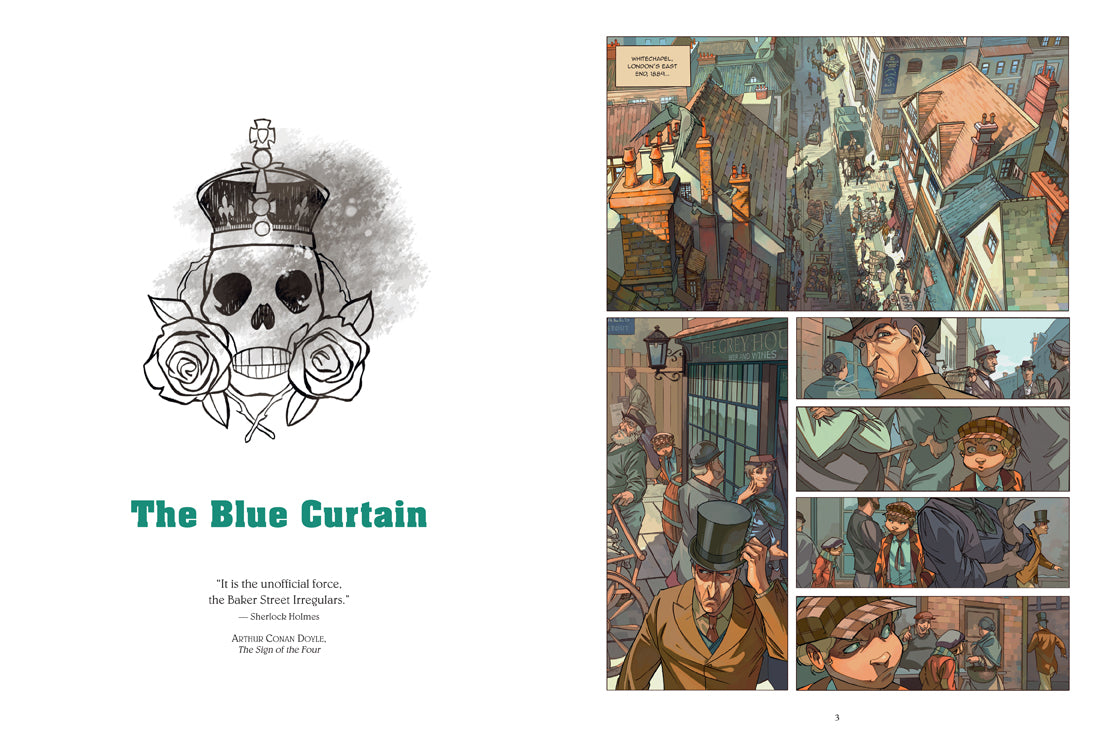 The Baker Street Four, Vol. 1 - Mystery Graphic Novel | Sherlock Holmes Inspired Adventure | Perfect for Comic Book Lovers & Mystery Readers