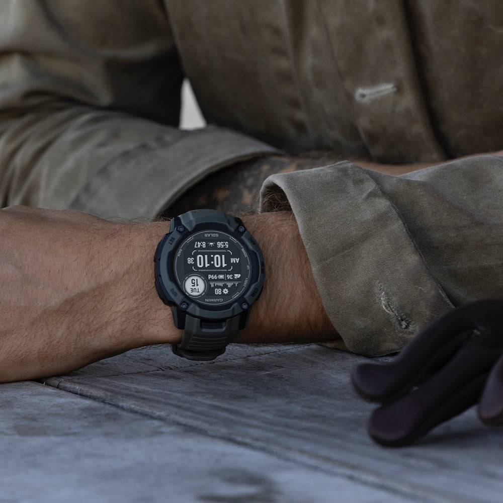 Garmin Instinct 2X Solar Tactical Smartwatch with Ballistic Calculator & NVG Compatibility - Rugged Outdoor GPS Watch for Hiking, Hunting & Military Use