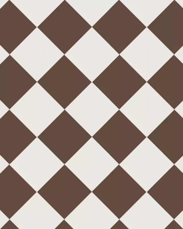 Klinker Schackrutigt 15x15 cm Chocolate Brown/White Granite Tile - Winckelmans - Perfect for Kitchen Backsplash, Bathroom Flooring & Outdoor Patio Design