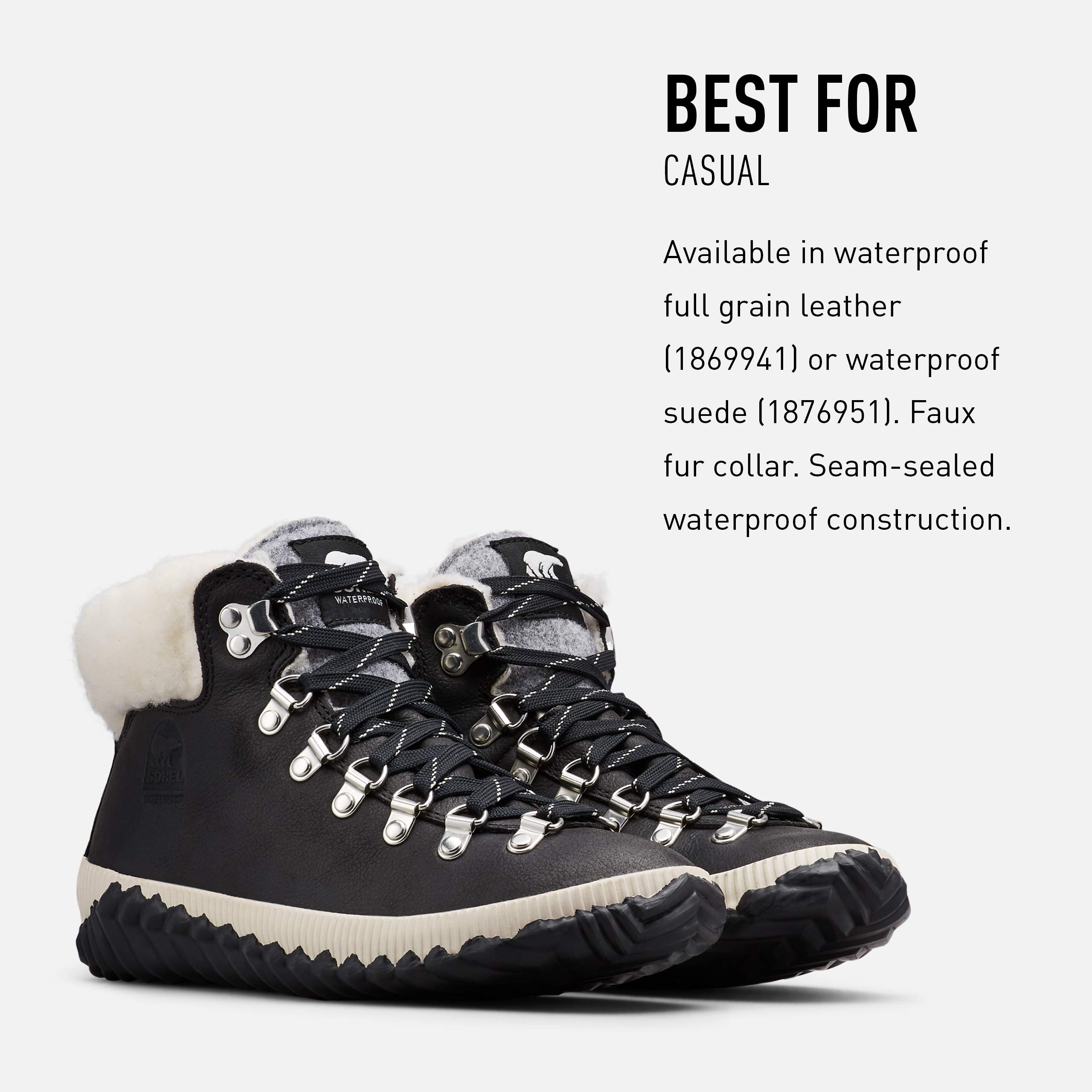 SOREL Women's Out ‘N About Plus Conquest Waterproof Suede Boots - Winter Snow Hiking Boots for Women, Waterproof & Insulated for Cold Weather, Perfect for Outdoor Adventures, Walking, and Travel