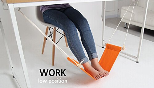 FD Canvas Foot Rest Hammock - Comfortable Under Desk Support for Work & Relaxation