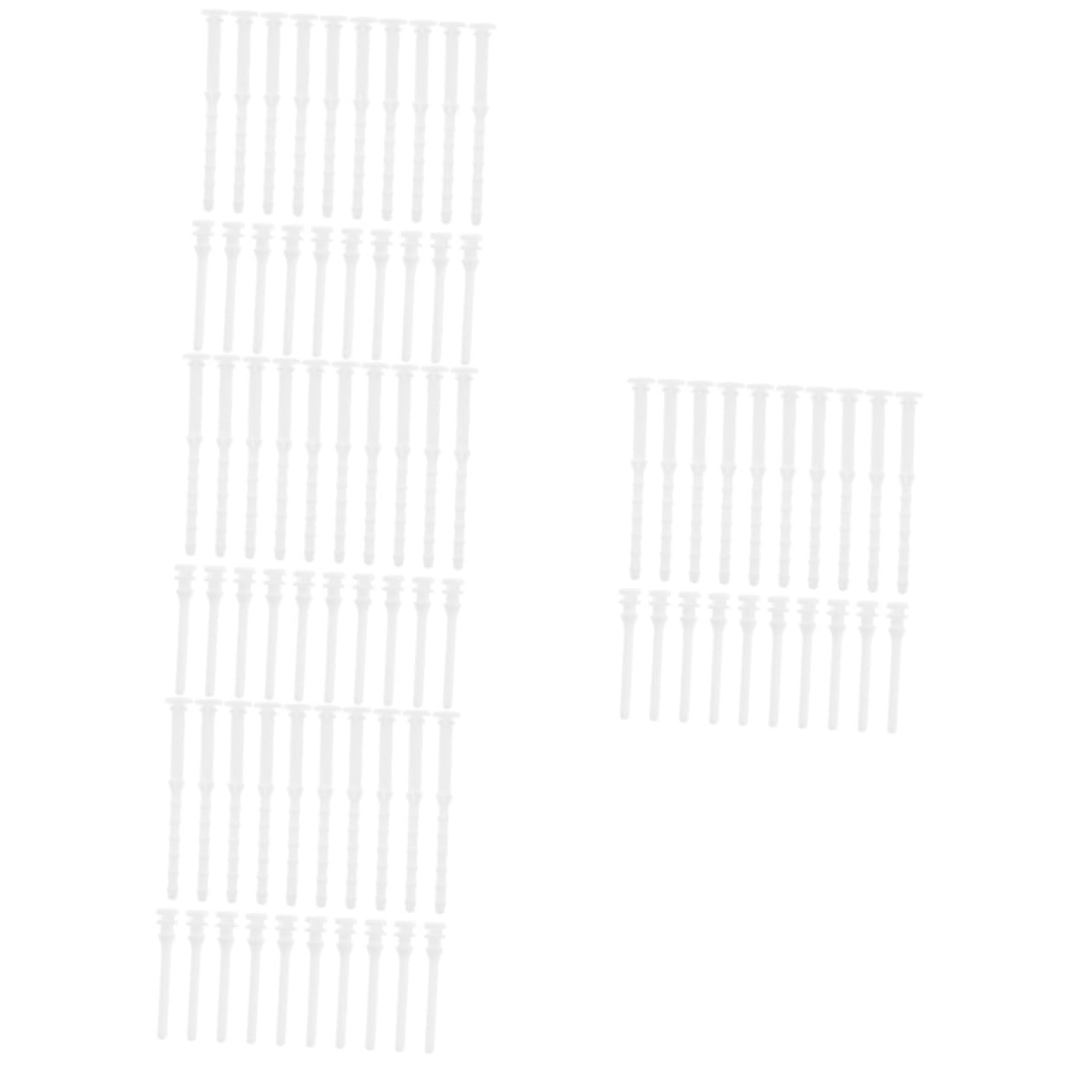 ULTECHNOVO 80 Pcs Computer Case Glue Nails Kit - Rivets, Screws & Noise Absorption Pins for PC Case Repair - Shockproof Silicone Rubber Rivets for Quiet PC Building & Maintenance (White) - Perfect for DIY Computer Assembly & Noise Reduction