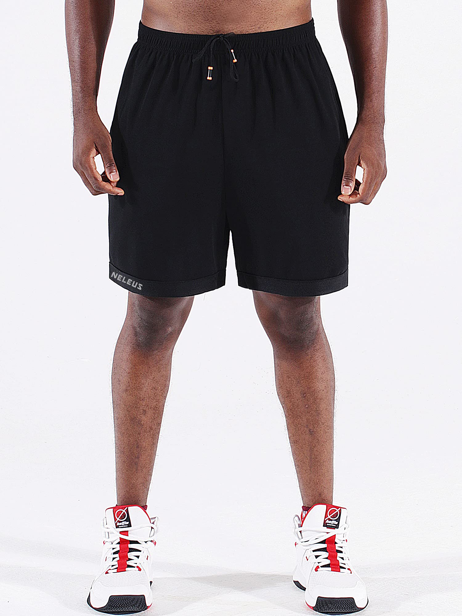 NELEUS Men's Lightweight Workout Athletic Shorts with Pockets - Breathable Quick-Dry Gym Running Basketball Training Shorts for Men - Perfect for Workouts, Jogging & Casual Wear