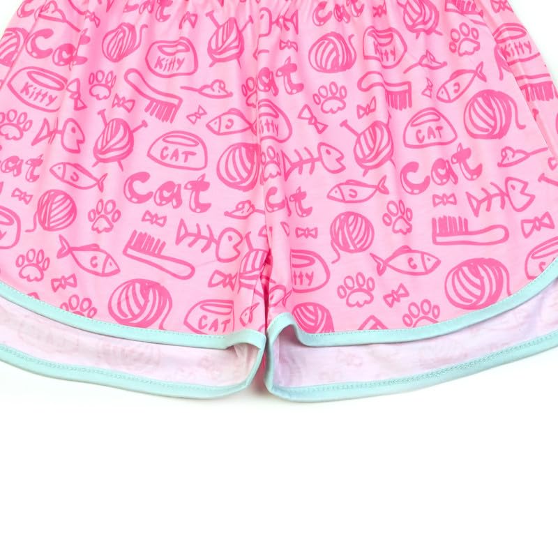 Girls Cotton Pajama Sets - Summer Short Sleeve Sleepwear for Kids & Toddlers - Perfect for Bedtime & Sleepovers