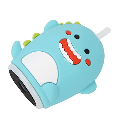 U Shaped Electric Toothbrush for Kids - 5 Speed Modes, Cute Cartoon Design with USB Charging Cable, Portable Travel Toothbrush (Blue) - Perfect for Home, School & Family Trips