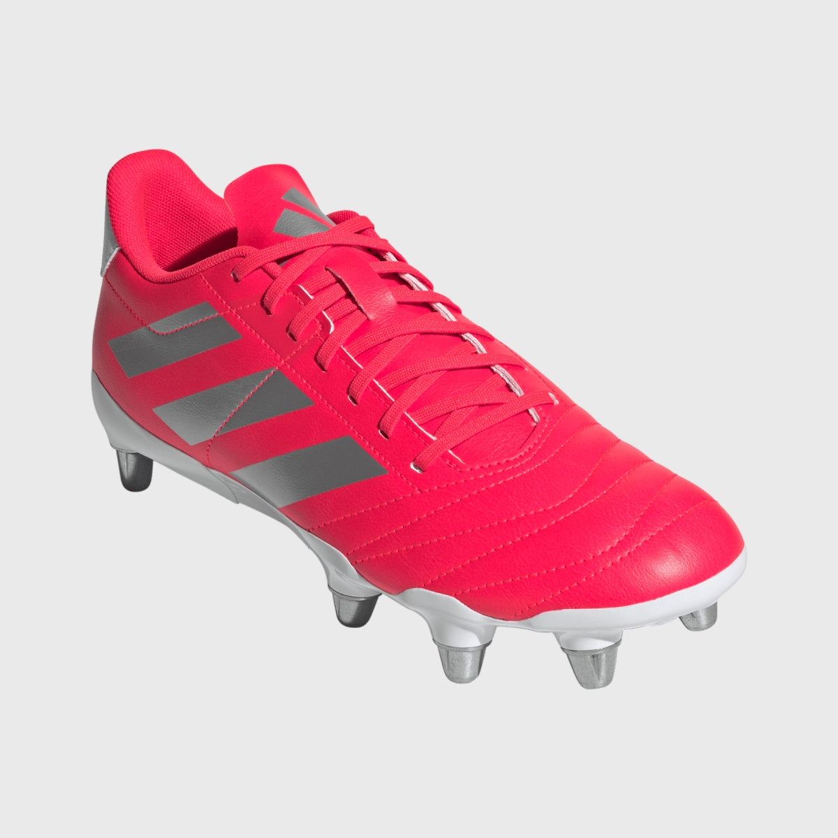 Adidas Kakari SG Rugby Cleats - Men's Firm Ground Soccer Shoes for Rugby & Football, Lightweight & Durable, Lucid Red - Perfect for Matches, Training & Outdoor Sports