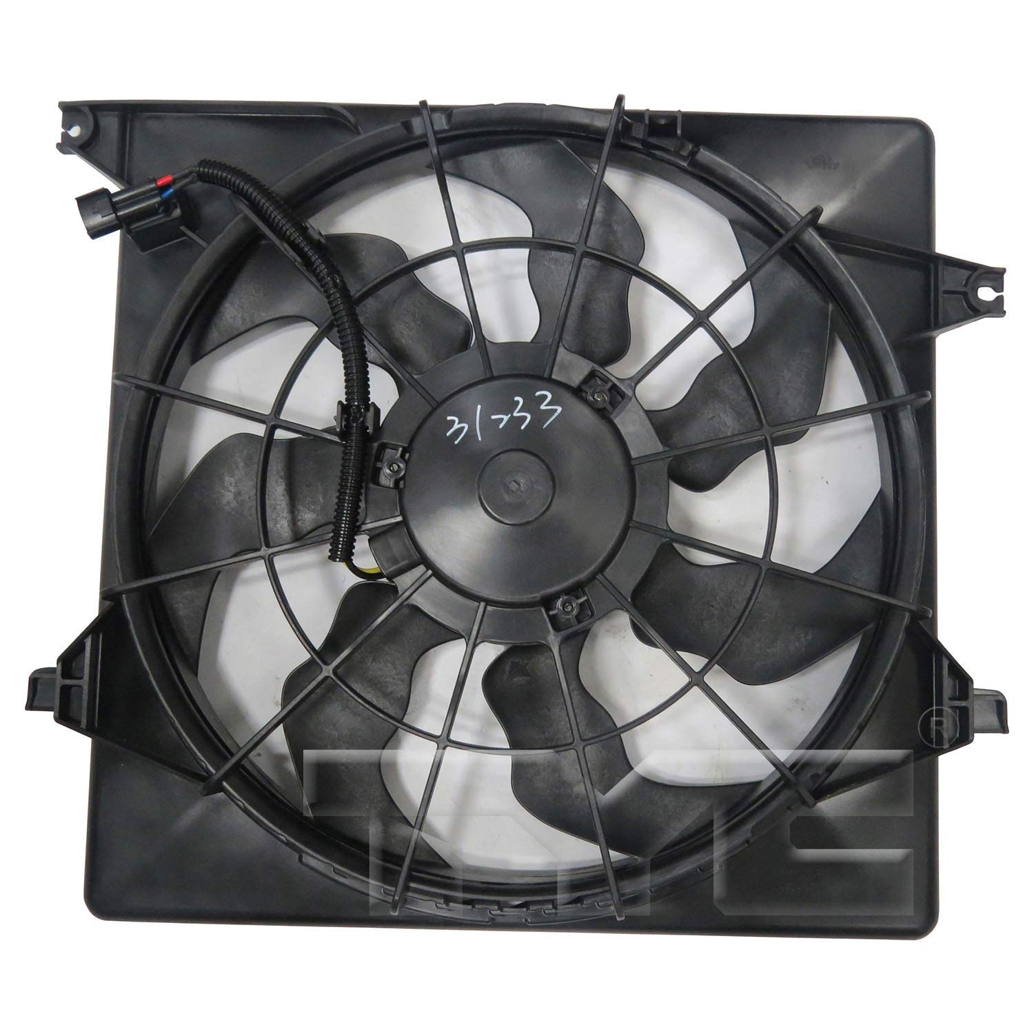 TYC 623860 Cooling Fan Replacement for KIA SORENTO 2011-2019 - OEM Compatible Radiator Cooling Fan Assembly - Perfect for Engine Overheating Prevention & AC Performance
