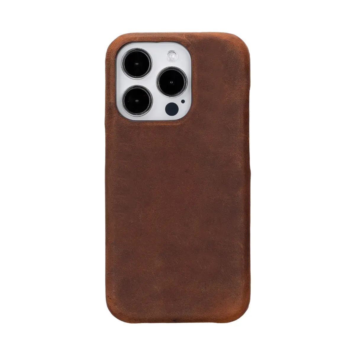 Premium Distressed Brown Leather iPhone 15 Pro Wallet Case - Slim Protective Cover with Card Slots | Perfect for Everyday Use, Travel & Business Meetings