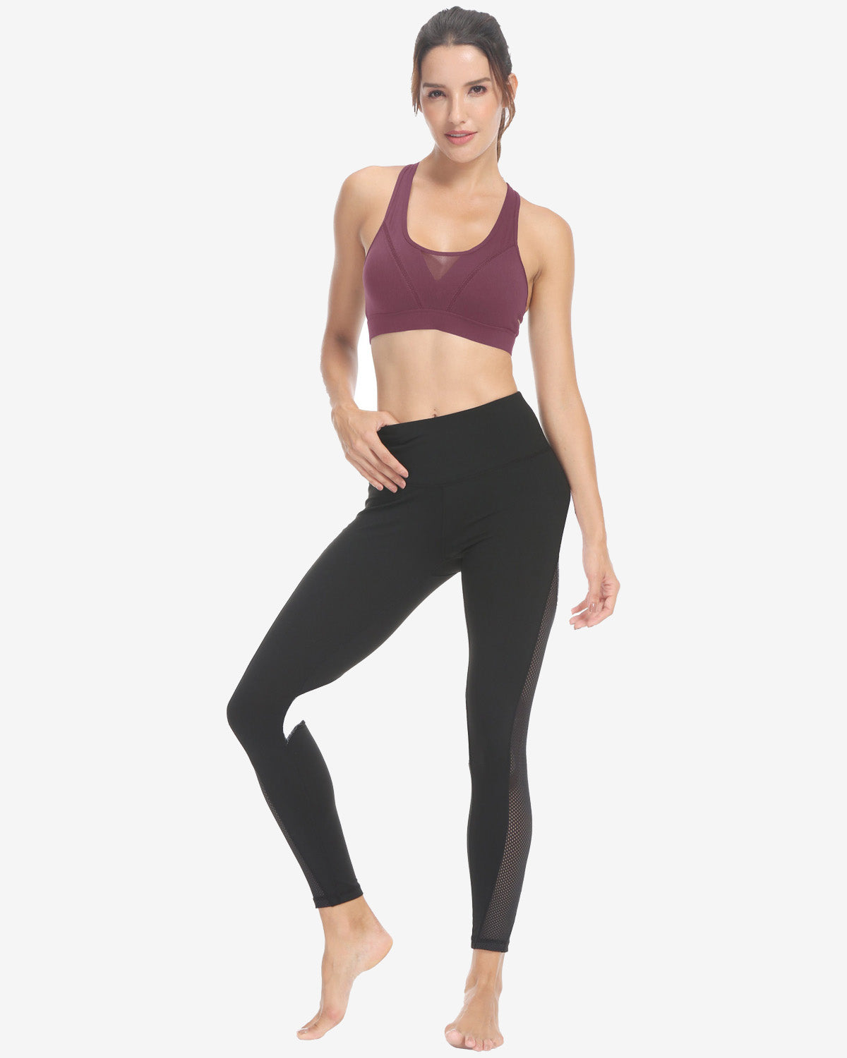 High Impact Hook and Eye Closure Sports Bra 8204 - Supportive Workout Bra for Running, Gym & Yoga - Plus Size Activewear for Women