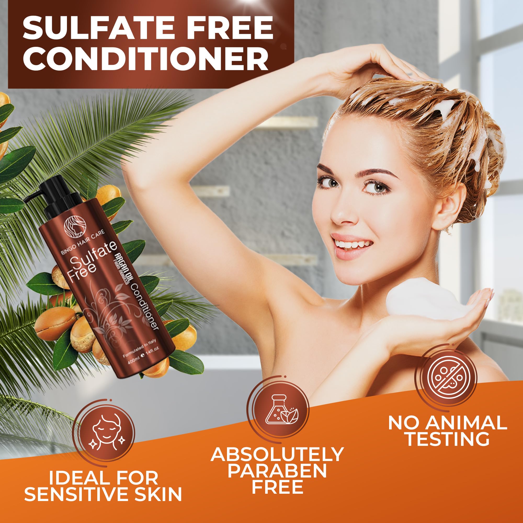 Best Moroccan Argan Oil Conditioner & Hair Mask for Dry, Damaged Hair - Deep Hydration & Repair Treatment for Shiny, Soft Hair - Perfect for Daily Use & Salon-Quality Results at Home