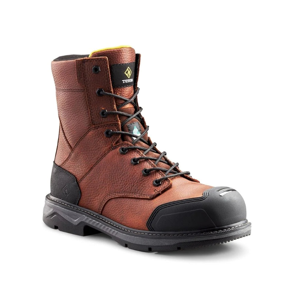 Terra Men's Patton 8 CSA Approved Safety Work Boots - Steel Toe, Slip Resistant, Electrical Hazard Protection - Ideal for Construction, Warehouse & Industrial Work