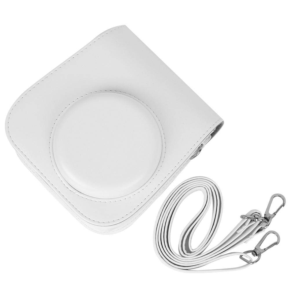 Fujifilm Mini 11 Camera Protector Cover - Adjustable Shoulder Strap Camera Case Bag, Durable & Stylish White Protective Pouch for Travel, Outdoor Photography & Everyday Use