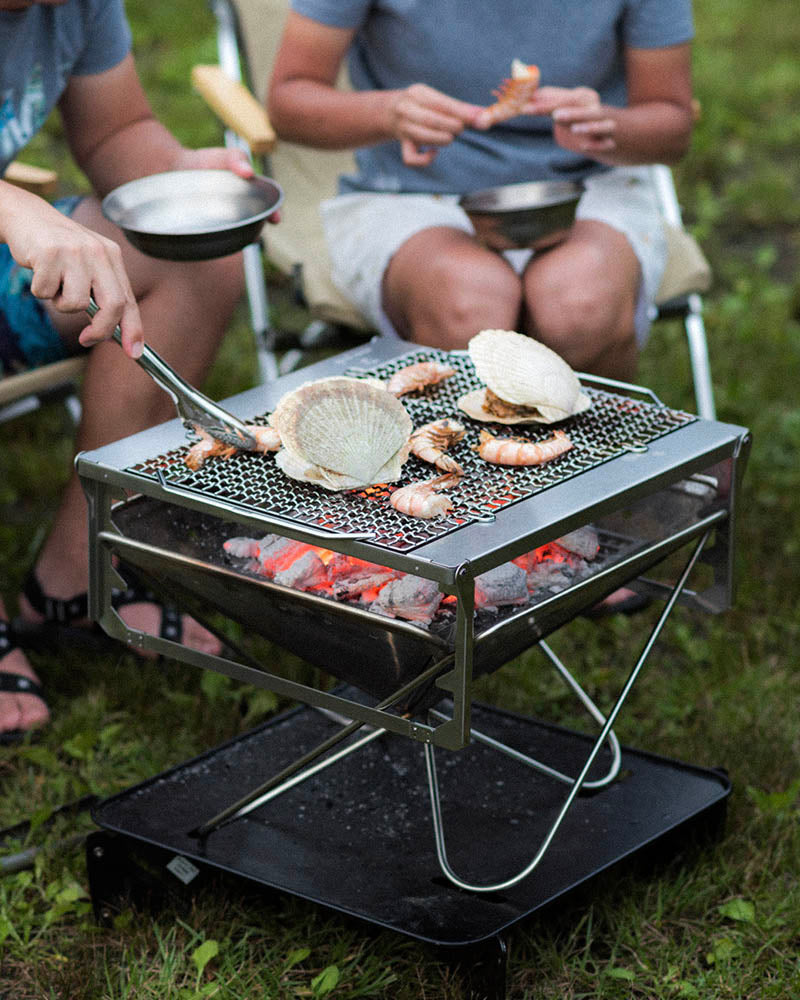 Takibi & Jikaro Fire Pit Set - Portable Outdoor Camping Fire Ring for Backyard, Beach, and Patio Gatherings