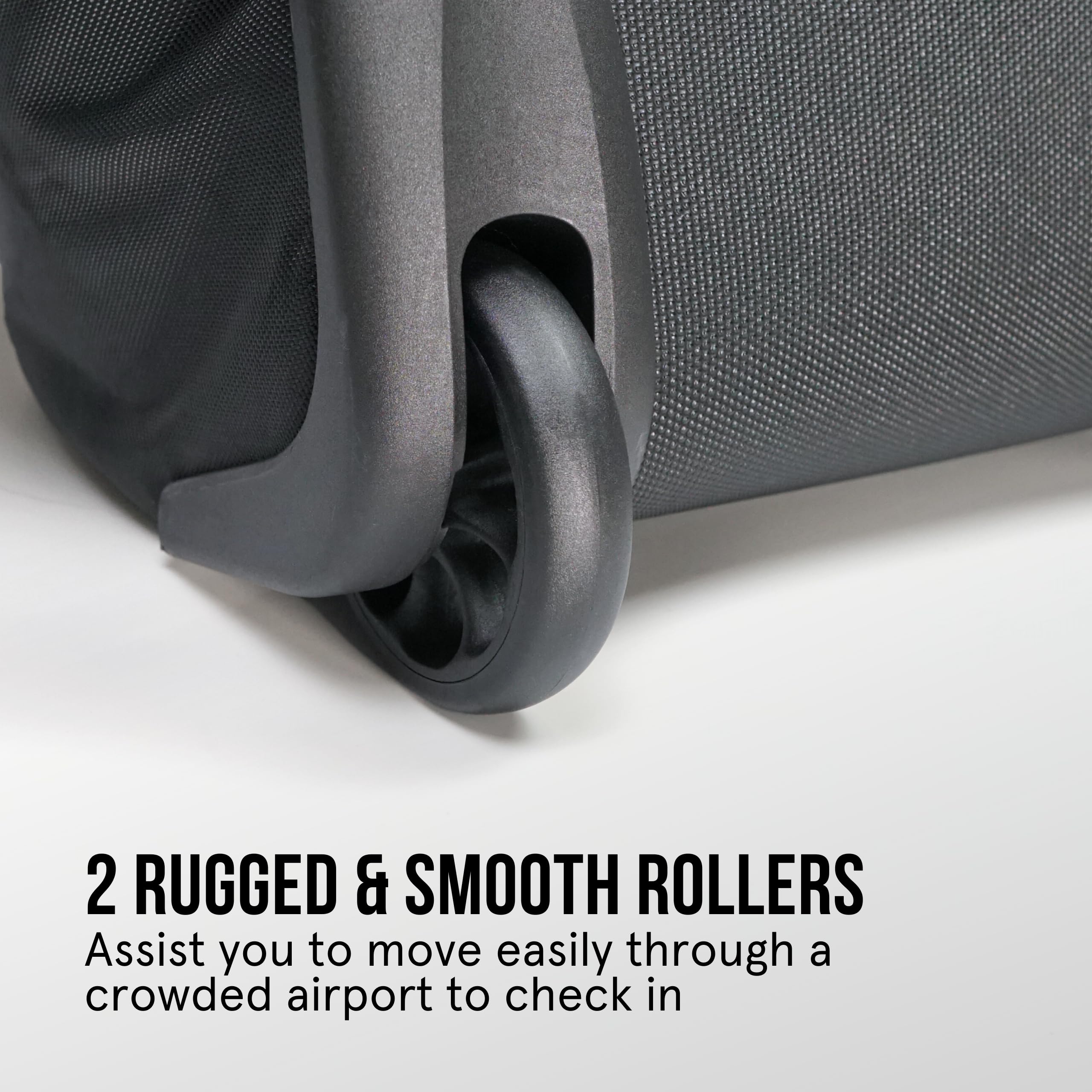 Premium Hard Shell Golf Travel Bag with Wheels - Foldable Airline Approved Golf Club Carrier - Durable & Easy to Maneuver with Dual Zippers & Storage Pockets - Universal Size for All Golf Clubs - Perfect for Air Travel & Golf Vacations