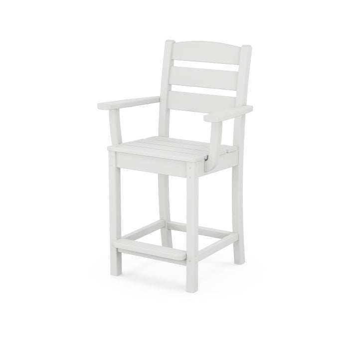 POLYWOOD Lakeside Counter Height Adirondack Chair - Durable Outdoor Bar Stool for Patio, Deck, Poolside & Lakeside Dining