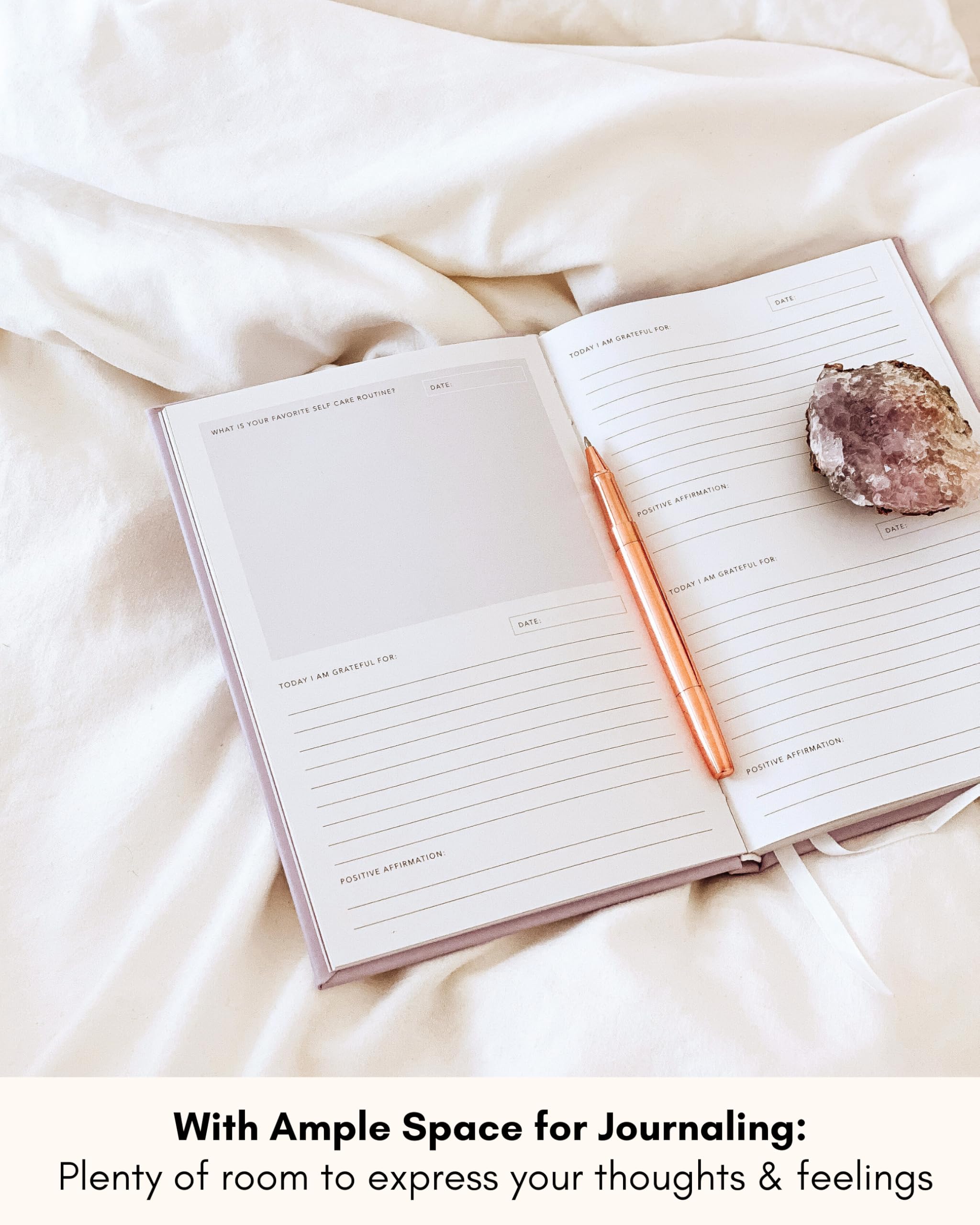 Lamare 2025 Daily Gratitude Journal for Women - Self Care, Affirmation & Mindfulness Planner with Prompts | Perfect for Daily Reflection, Stress Relief & Personal Growth