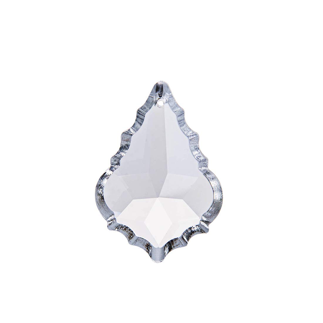 20PCS French Cut Crystal Prisms for Chandelier - 38mm Rainbow Maker Light Catchers | Decorative Hanging Pendants for Window Curtains, Ceiling Lamps & DIY Home Decor