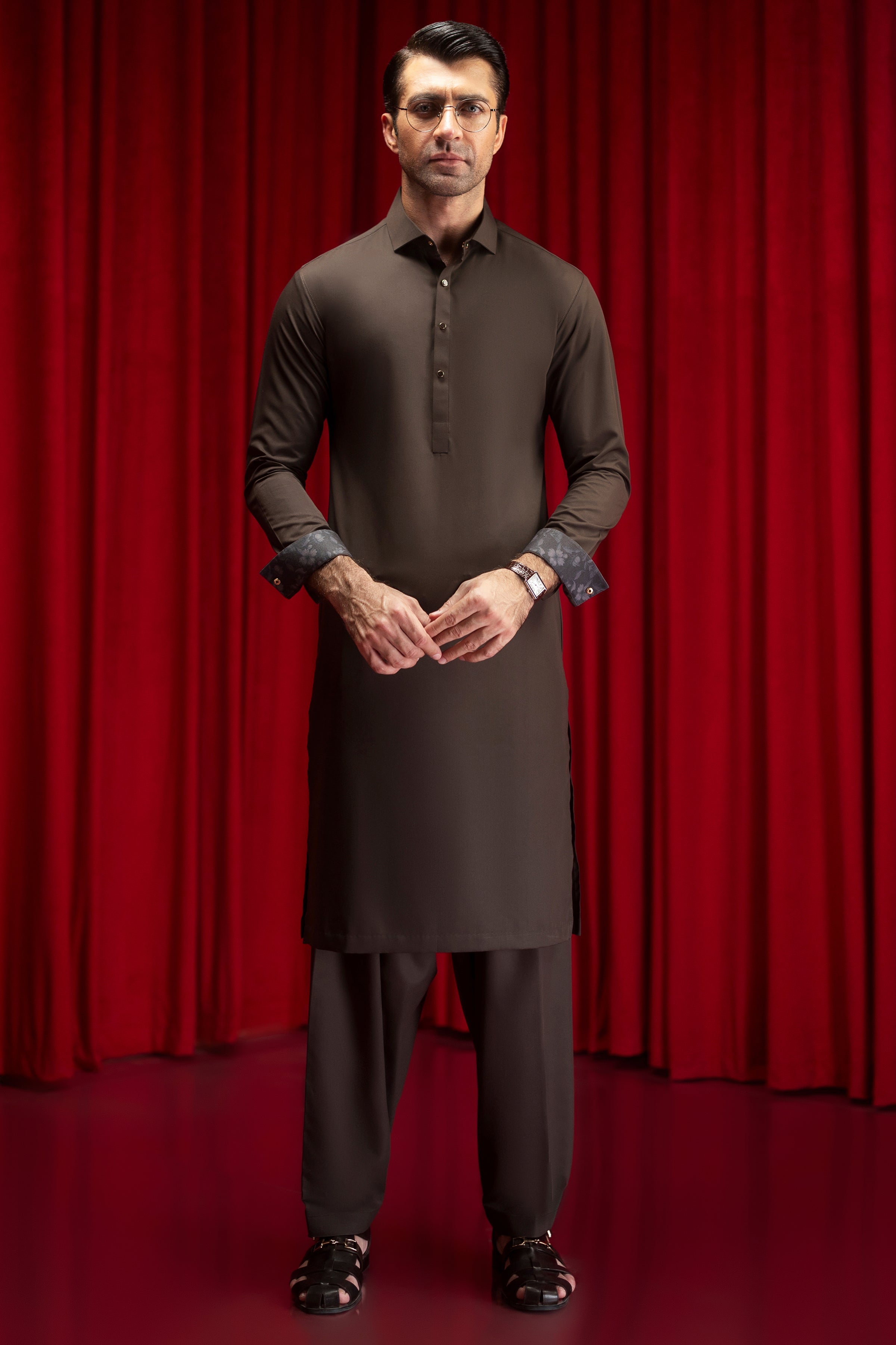 Stylish Blended Grey Shalwar Kameez for Men & Women - Premium Cotton Ethnic Outfit - Perfect for Weddings, Parties & Cultural Events
