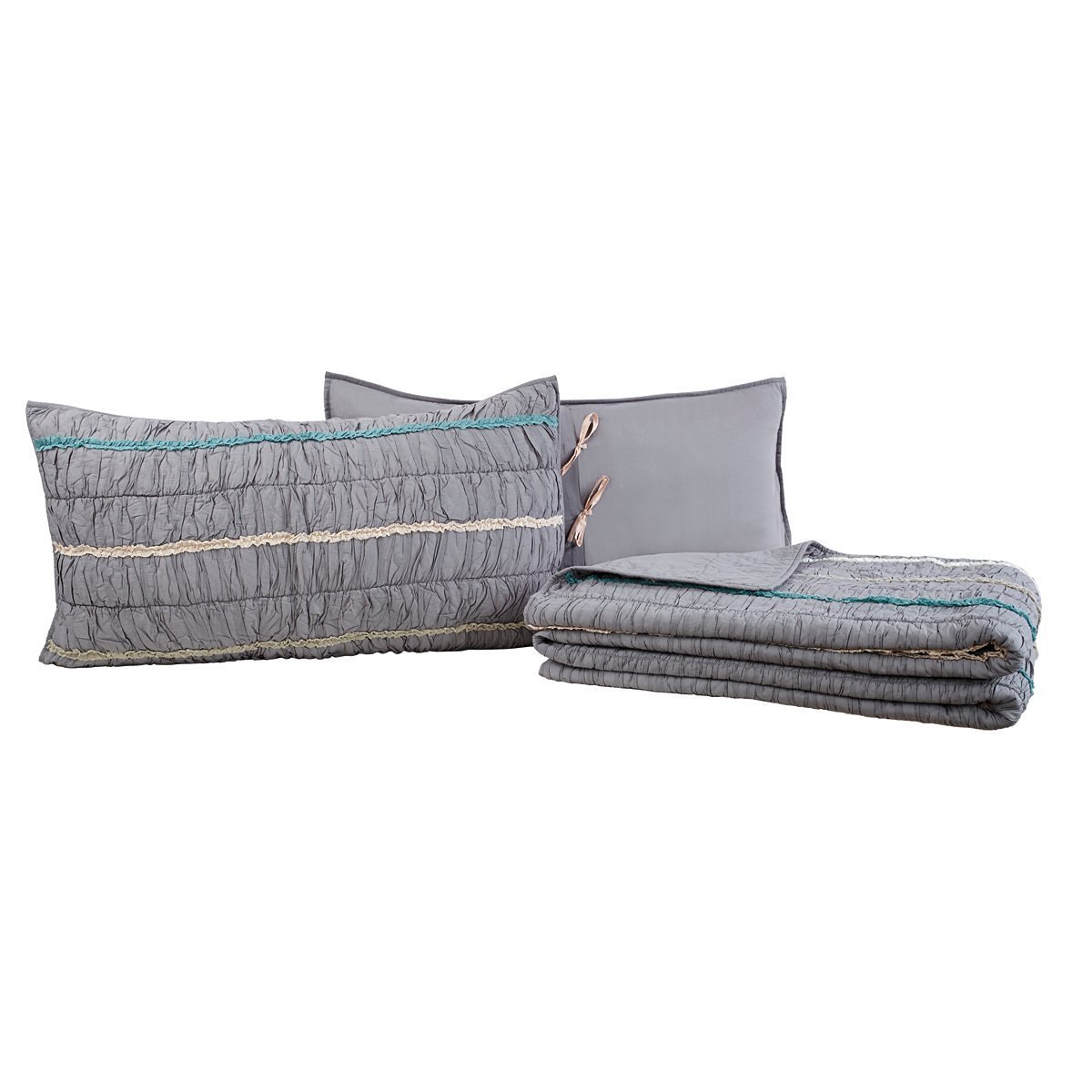 Premium Gray King Size Quilt Set - Soft & Cozy Bedding for All Seasons - Perfect for Master Bedrooms, Guest Rooms & Luxury Hotels