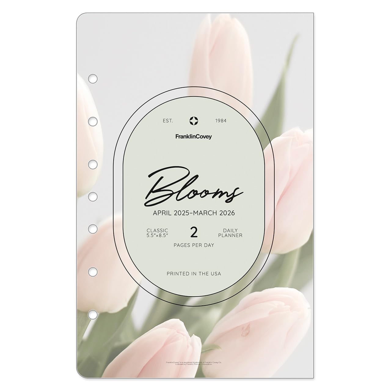 FranklinCovey 2 Page Per Day Planner 2025-2026 - Ring Bound Organizer with Monthly & Weekly Views, Classic Black Cover - Perfect for Business Professionals & Students (April 2025 - March 2026)