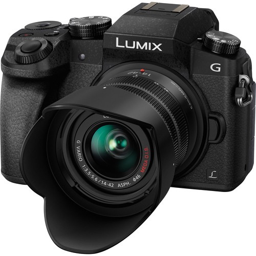 Panasonic Lumix DMC-G7 Mirrorless Digital Camera with 14-42mm & 45-150mm Lenses - 16MP Micro Four Thirds System, 4K Video, WiFi - Perfect for Vlogging, Travel Photography & Content Creation (Black)