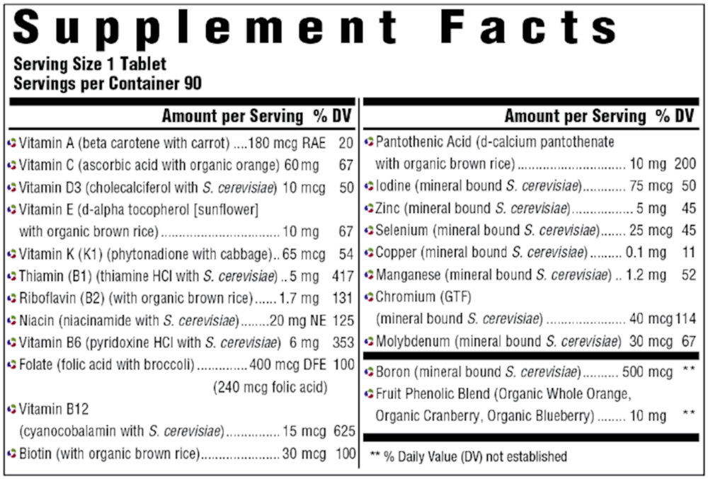 Innate Response One Daily Multivitamin without Iron - Essential Daily Nutrition for Adults & Seniors - Supports Immune Health & Energy - Perfect for Sensitive Stomachs