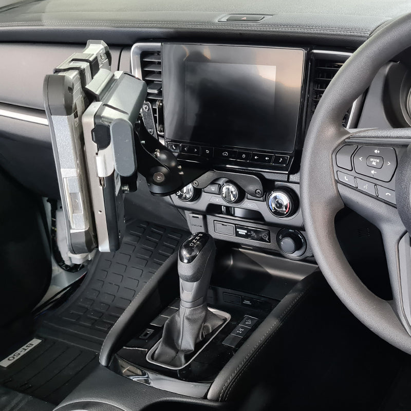Industrial Evolution InDash Mount for Mazda BT 50 (2020+) - Secure Phone Holder for Hands-Free Navigation & Driving - Perfect for Road Trips & Daily Commutes