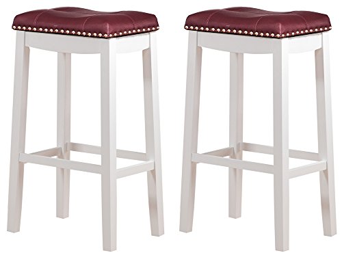 White With Dark Red Cushion