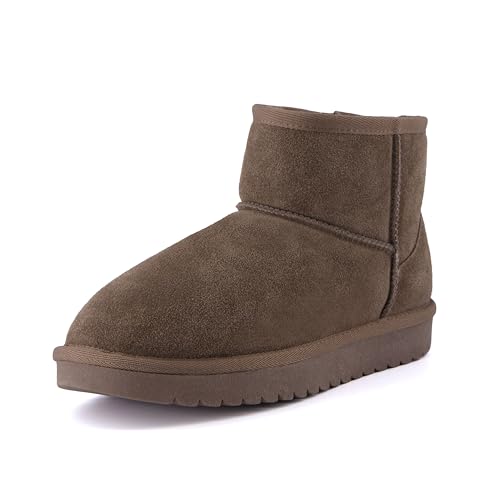 Taupe Genuine Suede