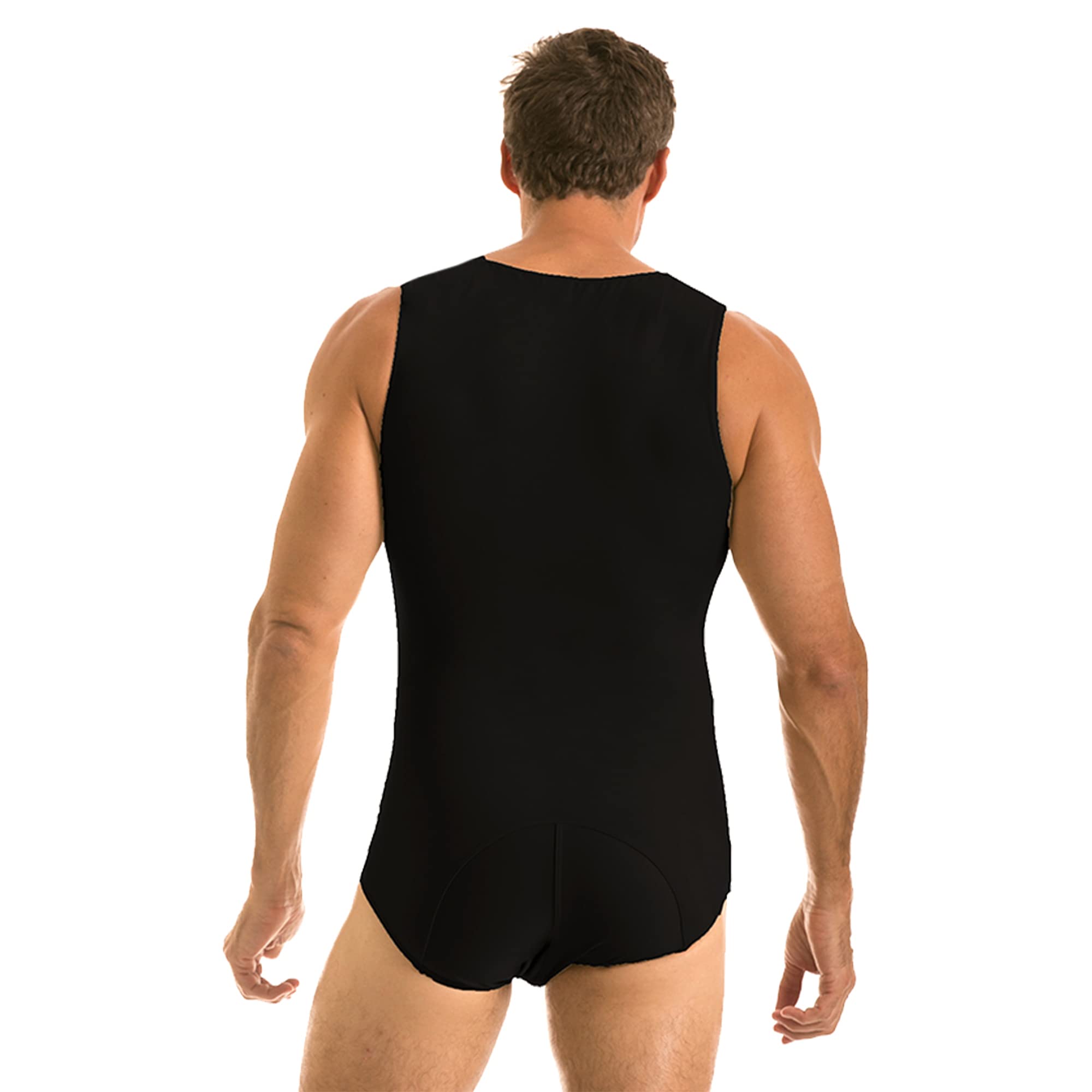 Insta Slim Men’s Compression Slimming Tank Bodysuit - Made in USA - Workout & Shapewear for Gym, Running & Everyday Wear