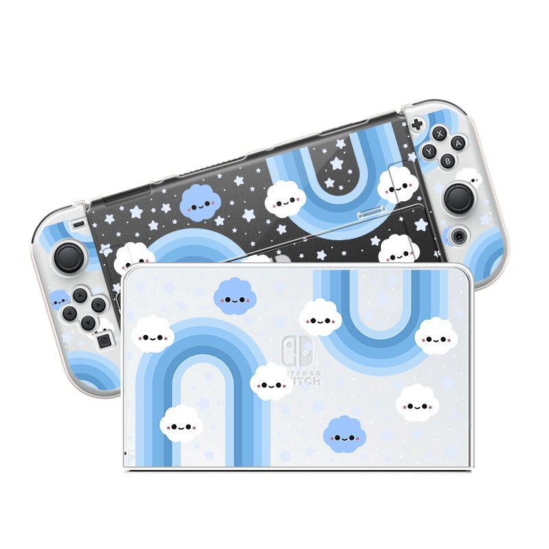 Stylish Cute Clouds Protective Case for Nintendo Switch - Durable Cover for Gaming, Travel & Everyday Use