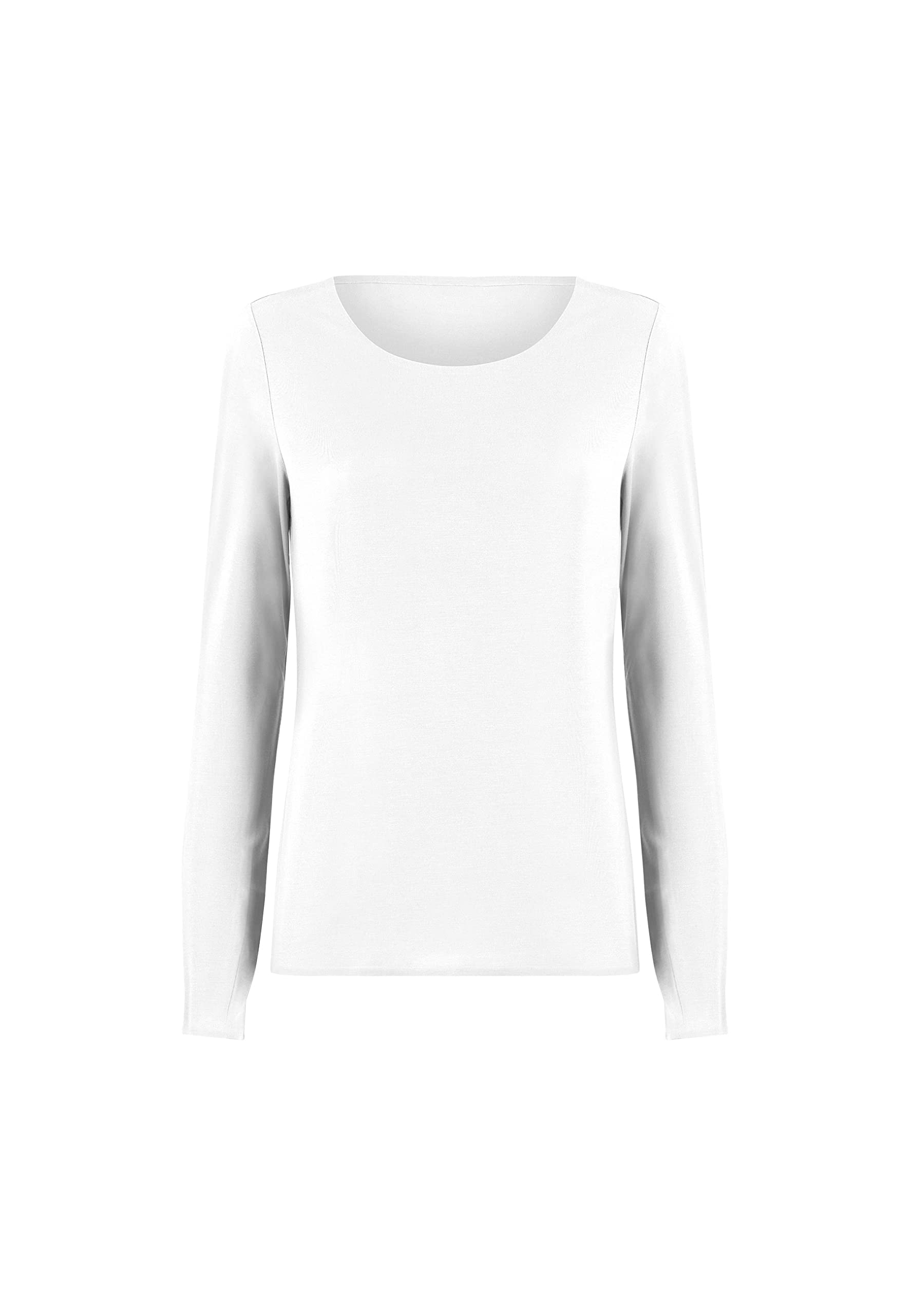 Wolford Women's Long Sleeve Jersey Top - Soft Stretch Comfort Shirt for Work, Office & Casual Wear