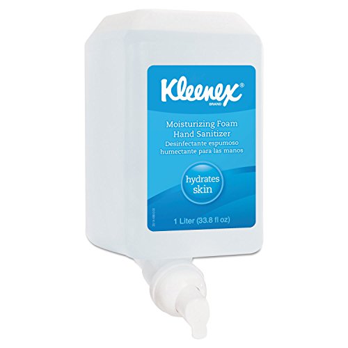 KIMBERLY-CLARK Professional Kleenex Moisturizing Foam Hand Sanitizer (KCC 91560) - Alcohol-Based Sanitizing Foam for Offices, Hospitals & Public Spaces
