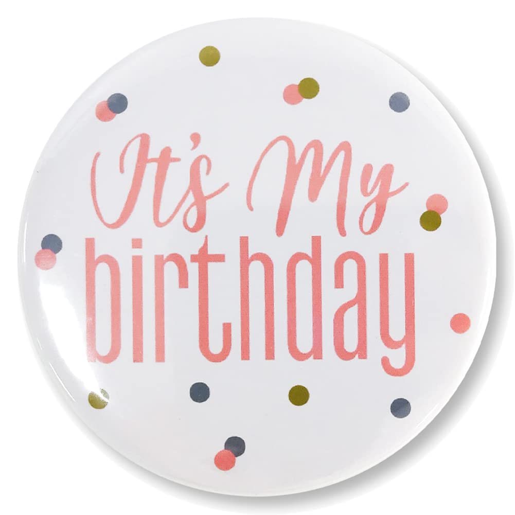 Birthday Girl Pin Badges - Tinplate Party Favors for Girls Birthday Party Supplies - Perfect for Birthday Celebrations, Party Decorations & Gift Giving