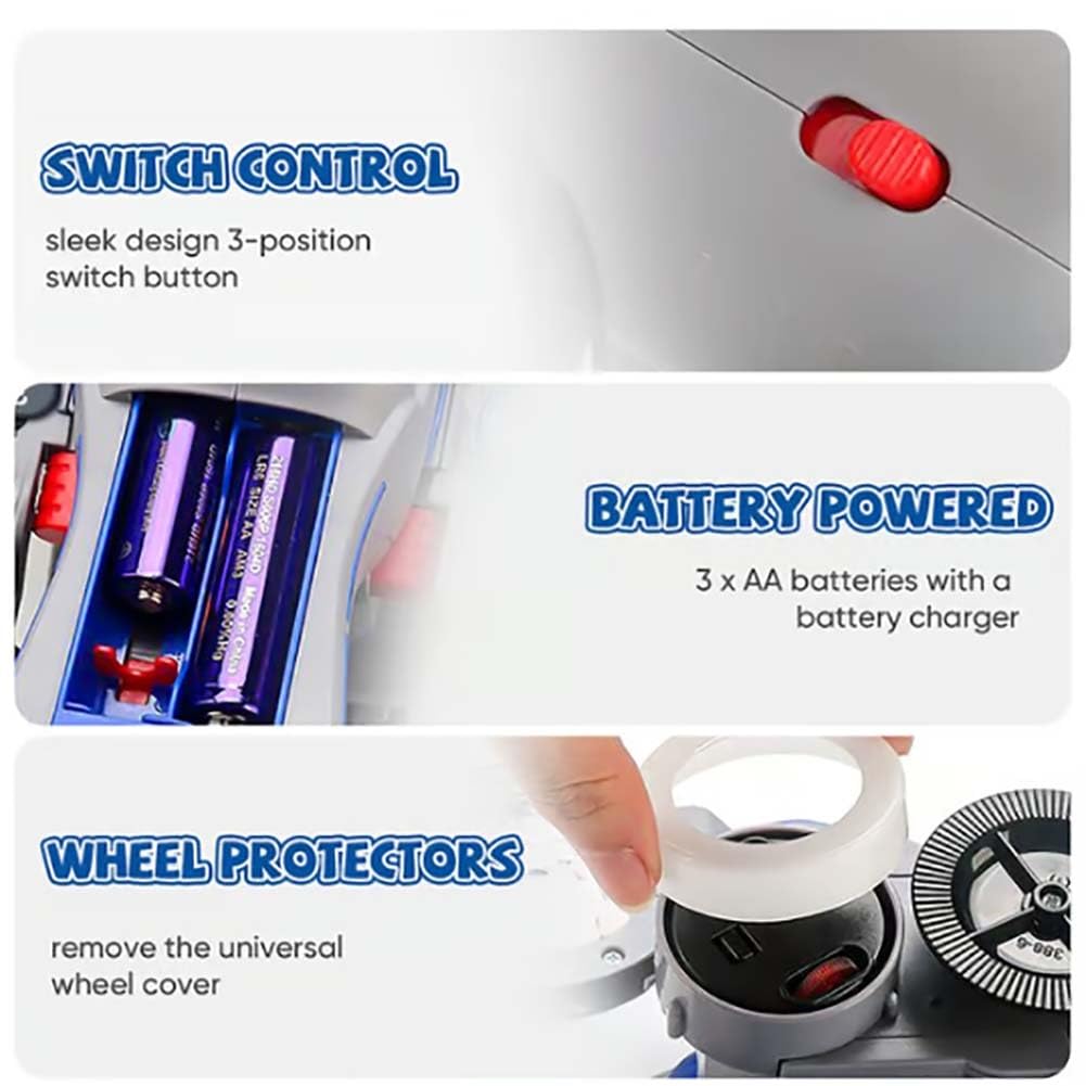 360° Rotating Electric Motorcycle Toy with Light & Music - Kids Stunt Play