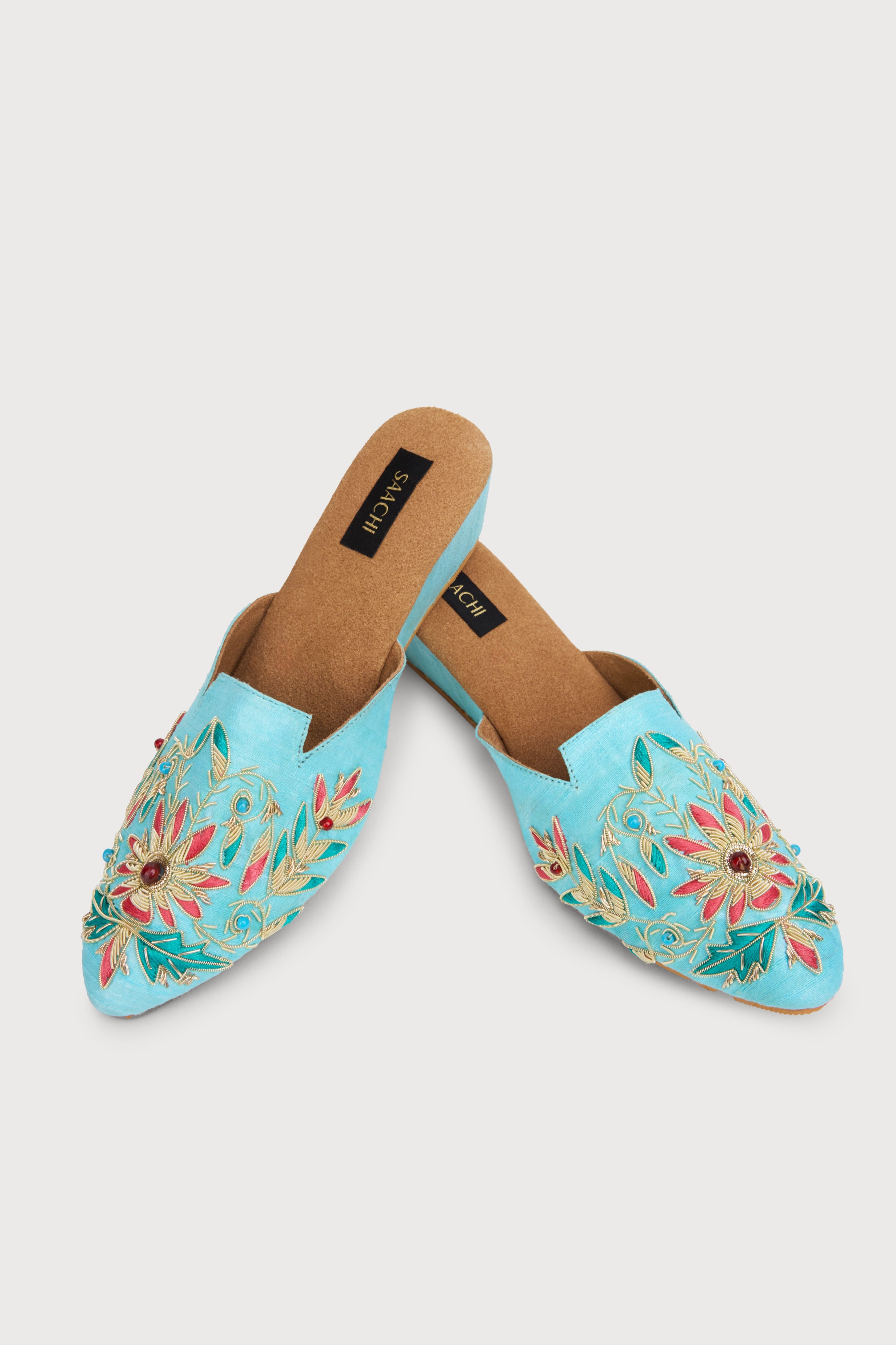 Agara Motif Shoe Mule - Comfortable Slip-On Women's Shoes for Casual Wear & Home Use