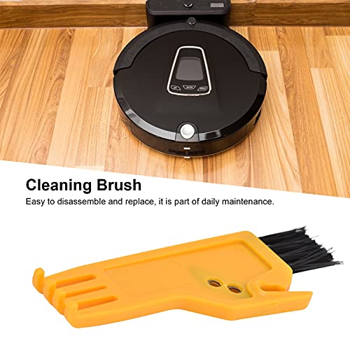 ABS Cleaning Brush for Vacuum Cleaner & Robot Sweeper - Compatible with Handheld Vacuums - Yellow Dust Brush - Perfect for Hard Floors, Carpets & Pet Hair Removal