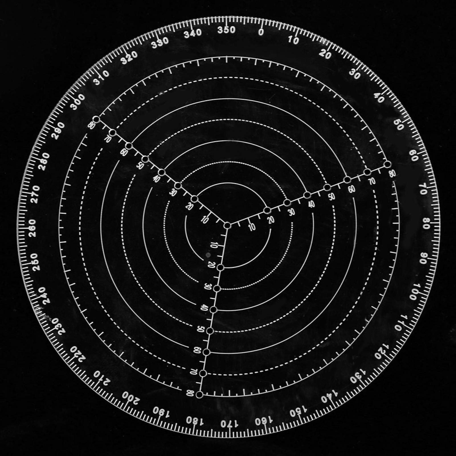 Bordstract Round Center Finder Compass - 20cm Transparent Acrylic Woodworking Tool with Laser Scale for Precise Circle Center Marking | Perfect for Carpentry, DIY Projects & Laser Engraving