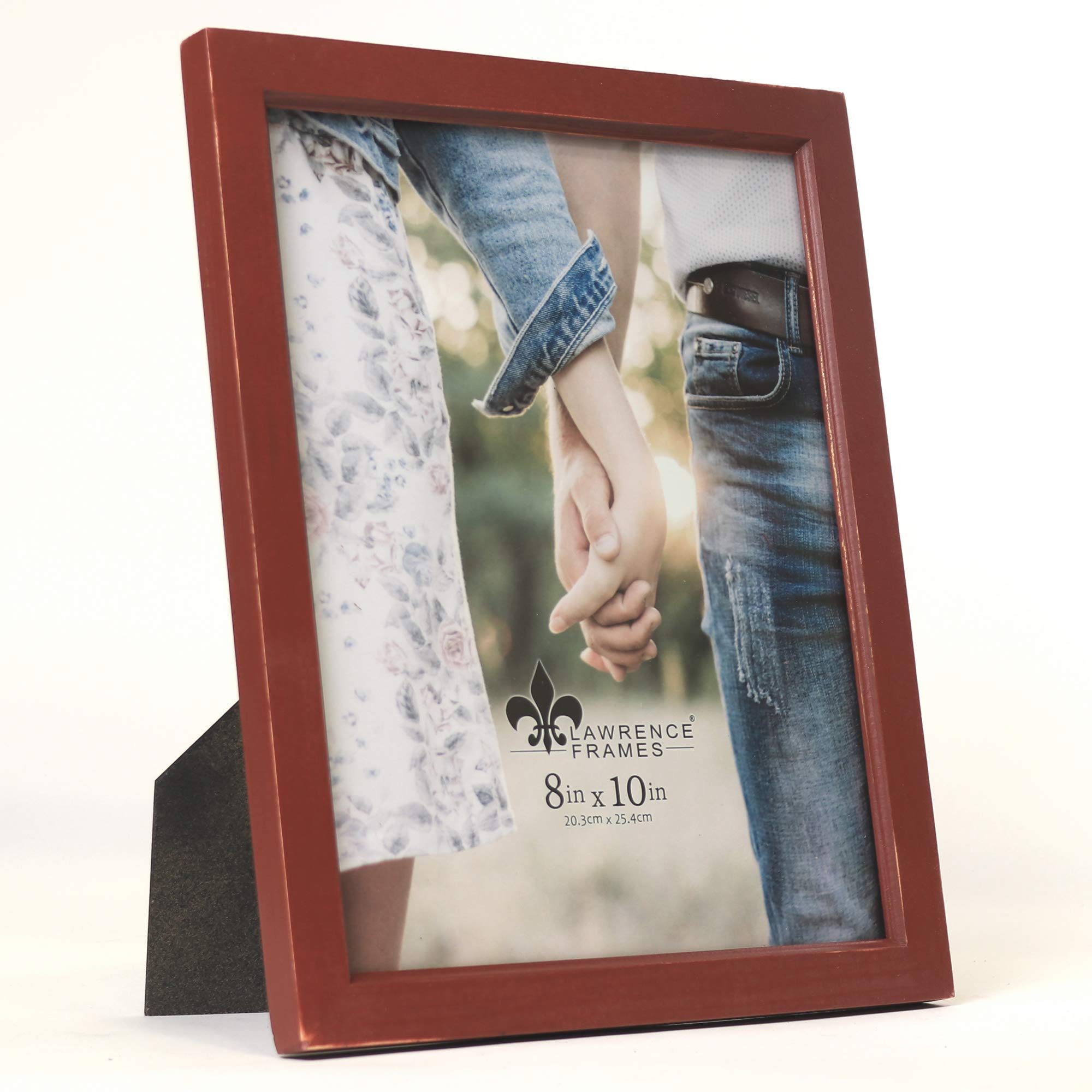 Lawrence Frames Abbey 8x10 Picture Frame in Brick Red - Perfect for Home Decor, Office Display, and Gift Giving