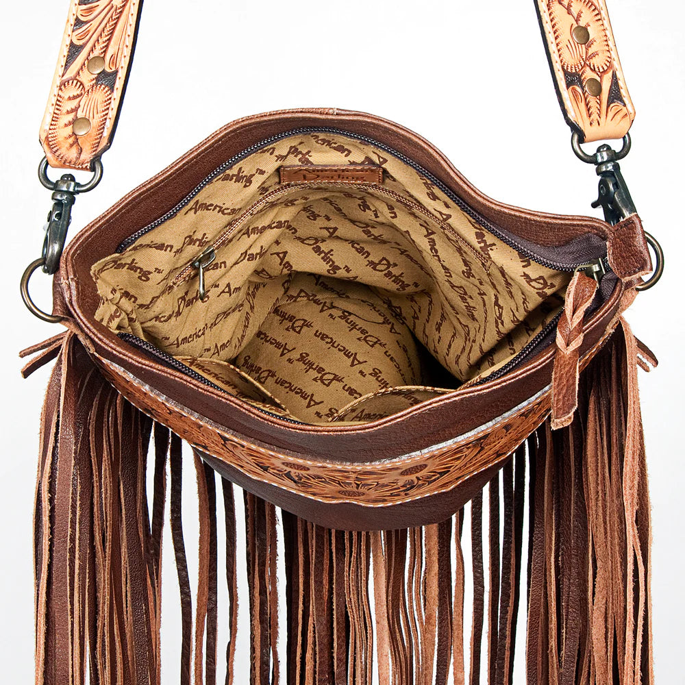American Darling Conceal Carry Leather Messenger Bag - Stylish & Functional Crossbody Bag for Women & Men | Perfect for Travel, Work & Everyday Use